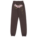 Sp5der Classic Flame Logo Graffiti Pant Brown #146