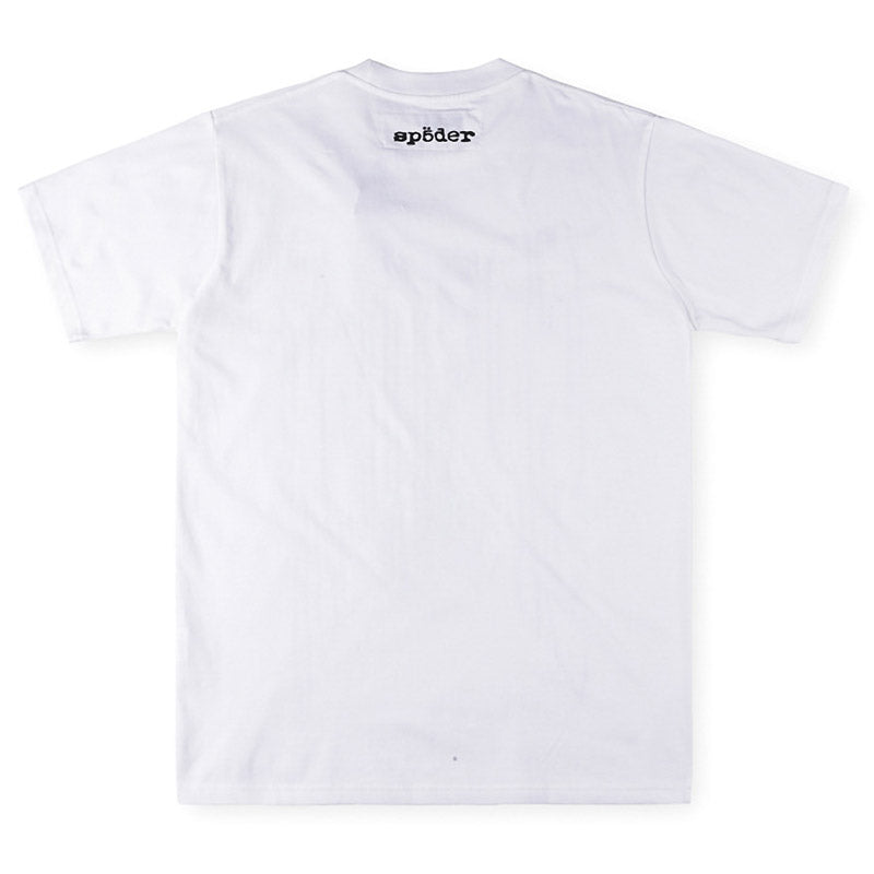 SP5DER Diffused Collegiate Graphic T-Shirt – Red / White