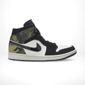 Air Jordan 1 Mid Camo Khaki Green Brown