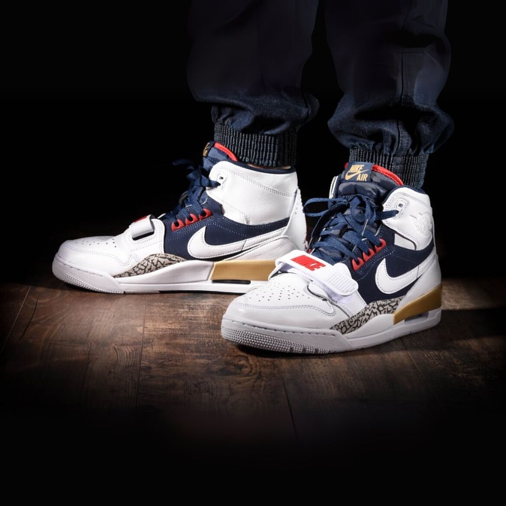 Air Jordan Legacy 312 Olympic White Navy
