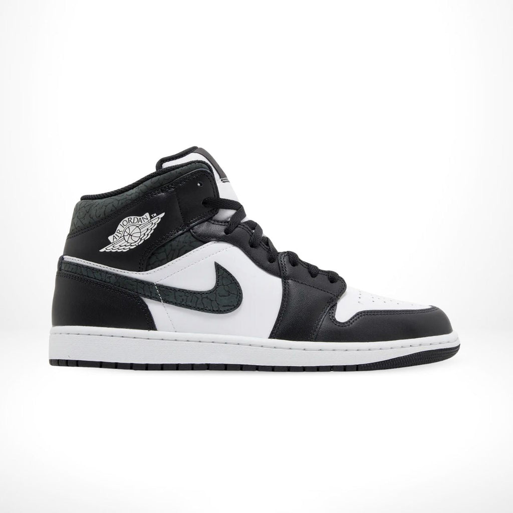 Air Jordan 1 Mid Panda Elephant Black White SE