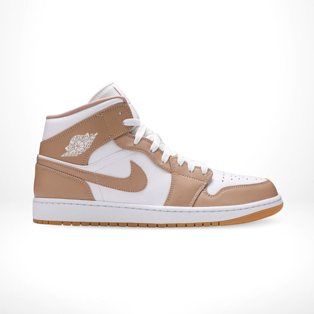 Air Jordan 1 Mid Tan Gum White