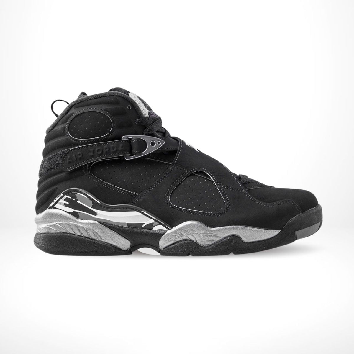 Air Jordan 8 Retro Chrome Triple Black 2015