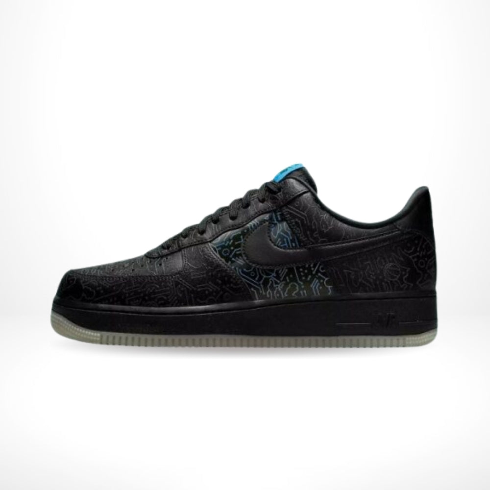 Air Force 1 Low Computer Chip Space Jam Black Light Blue