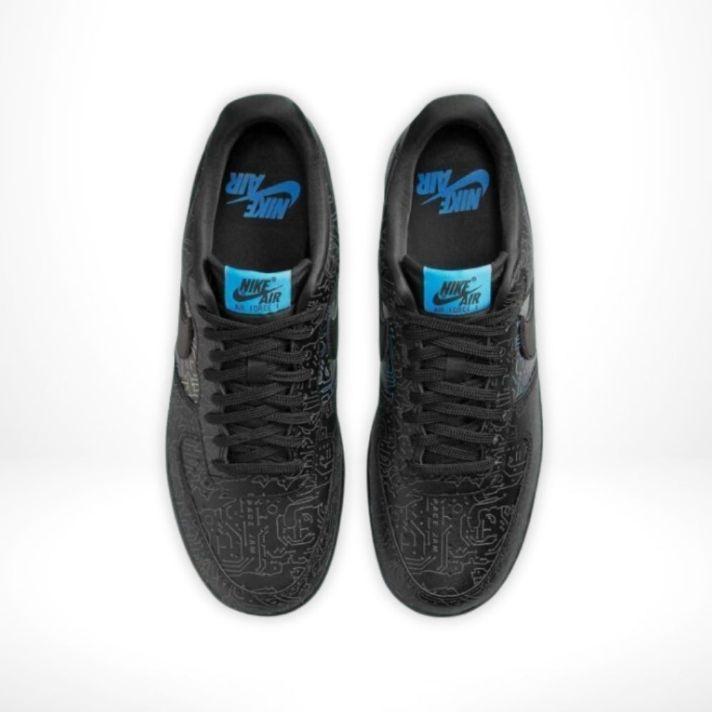 Air Force 1 Low Computer Chip Space Jam Black Light Blue