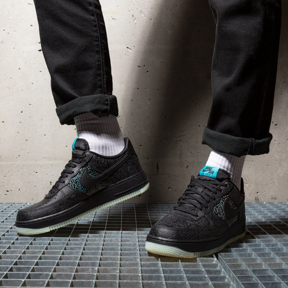 Air Force 1 Low Computer Chip Space Jam Black Light Blue