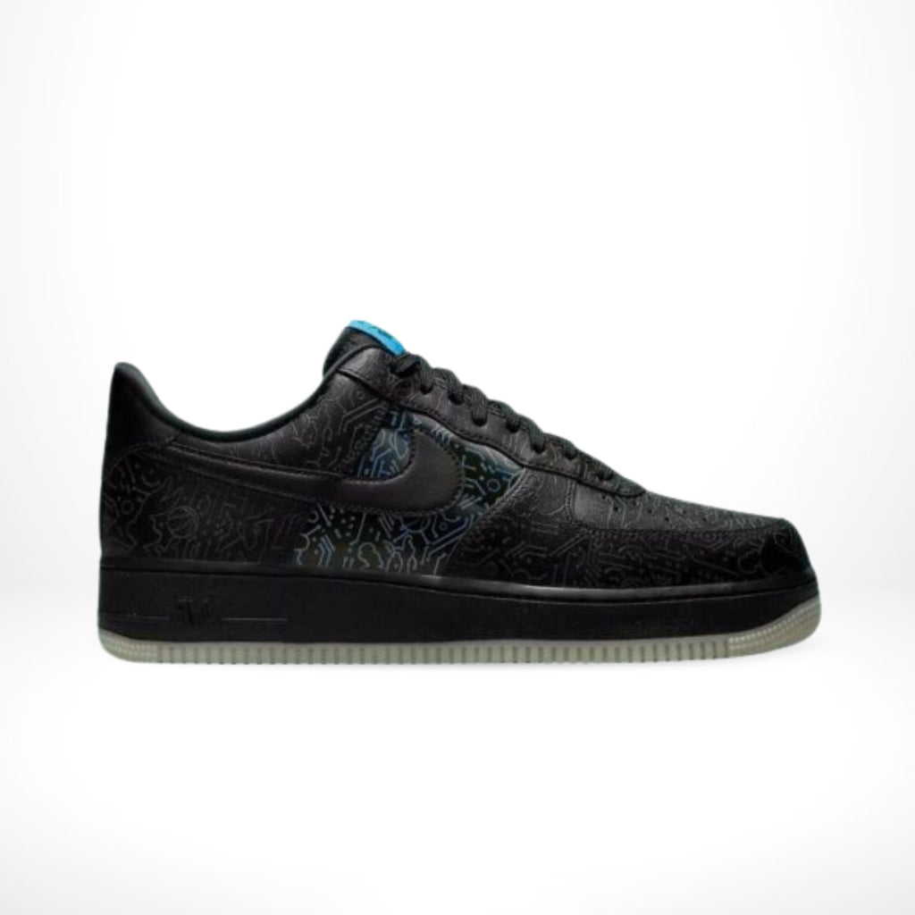 Air Force 1 Low Computer Chip Space Jam Black Light Blue
