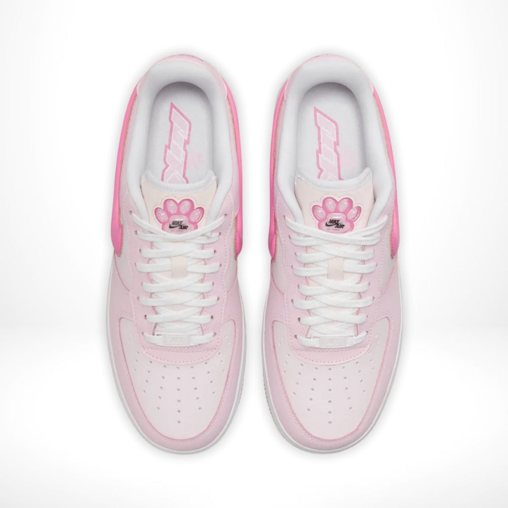 Air Force 1 Low Paw Print Pink White