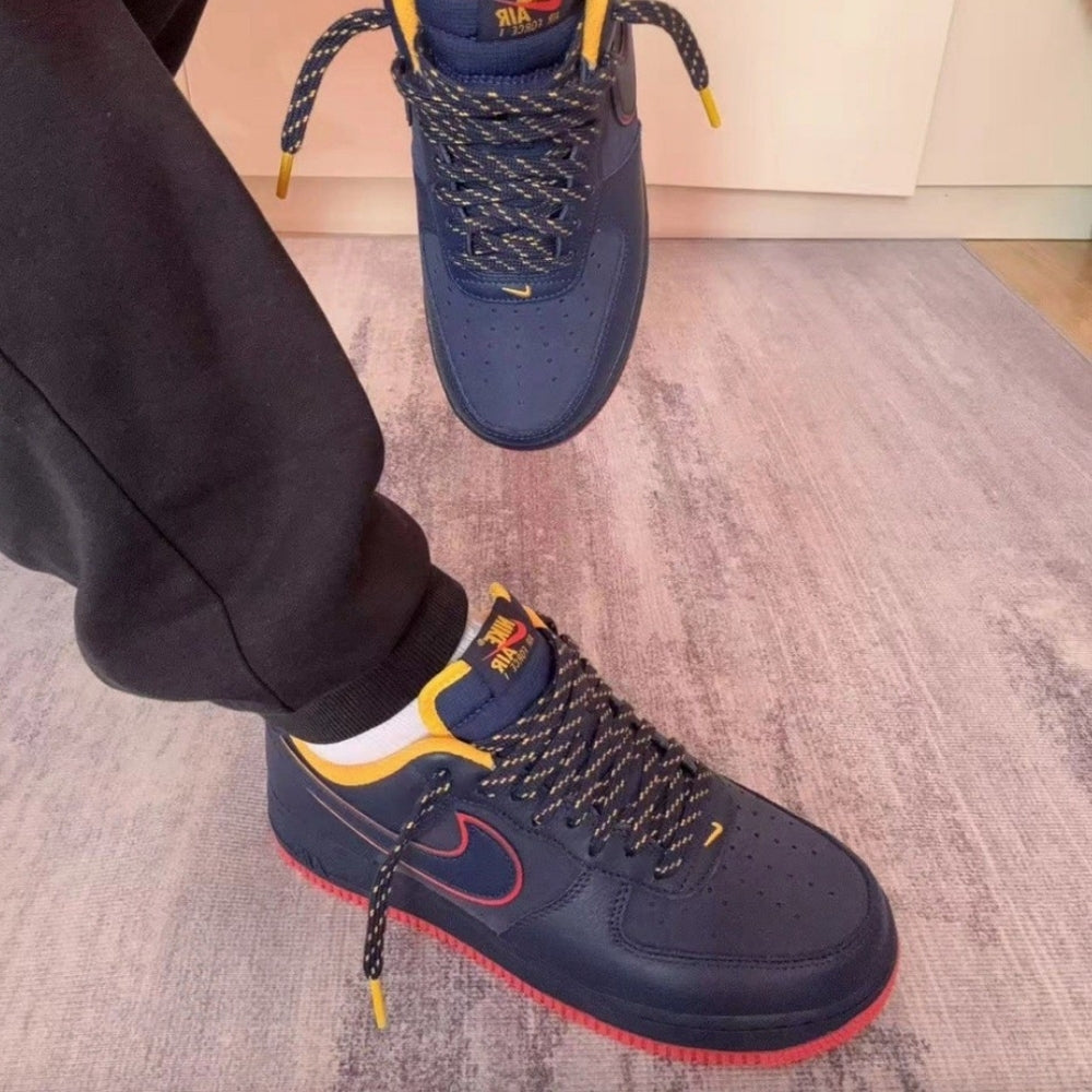 Air Force 1 Retro Lettering Midnight Navy Schopes