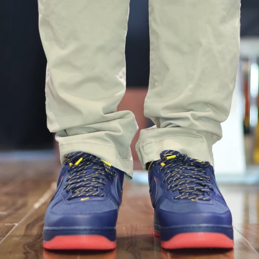 Air Force 1 Retro Lettering Midnight Navy Schopes