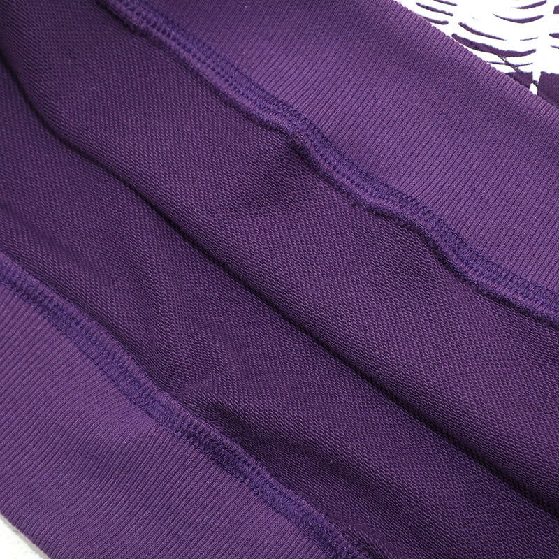 Sp5der Web Print Gothic Punk Hoodie – Purple Premium Streetwear Sweatshirt